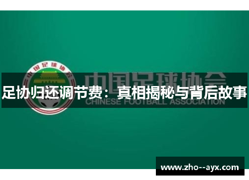 足协归还调节费:真相揭秘与背后故事 足协归还调节费:真相揭秘与背后故事